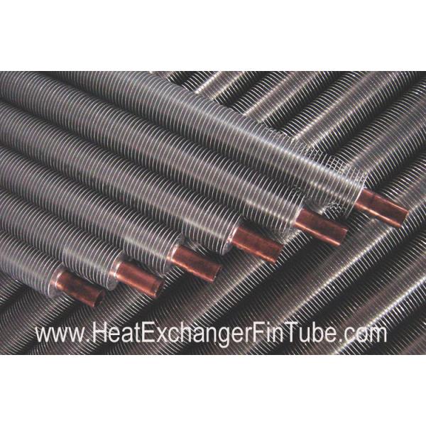 Serrated Extruded Heat Exchanger aluminum Fin Tube , A179 seamless Carbon Steel tubes