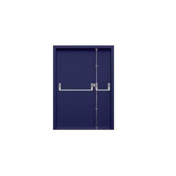 1 2 3 Hours Metal Security Fire Rated Steel Door 50mm Panel 115mm Depth With Hinges