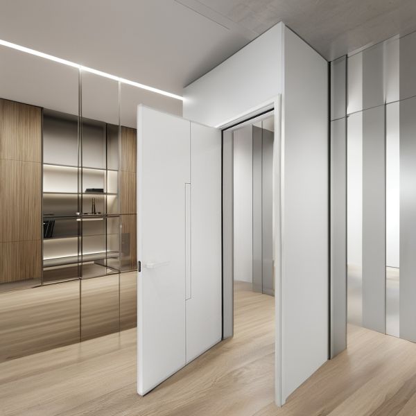 Modern Interior Painted Wooden Doors Waterproof for Home Office Robust Design