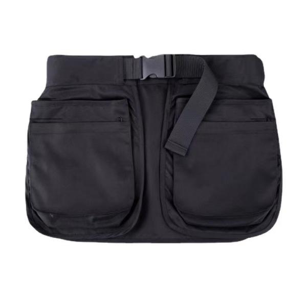 OUTDOOR MULTI-FUNCTIONAL MULTI-POCKET ZIPPER FANNY PACK SPORTS FASHION BELT APRON WAIST SEAL HANGING WAIST STORAGE BAG