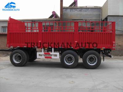 Fence Side Wall Full Trailer Truck  40-60 Tons Oversize 7500*2500*3000mm