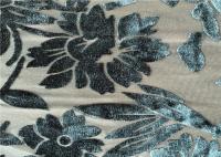 Tissu teint simple de velours de Spandex de burn-out pour la robe ignifuge