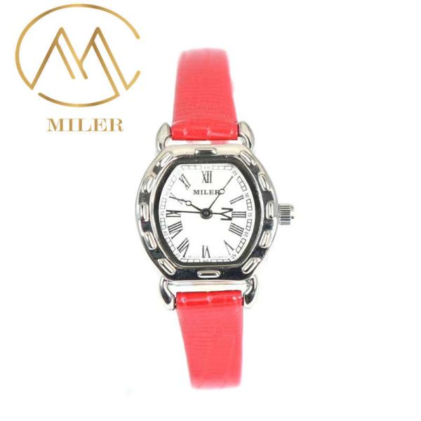 Élégance intemporelle ceinture en cuir quartz montre femme montre