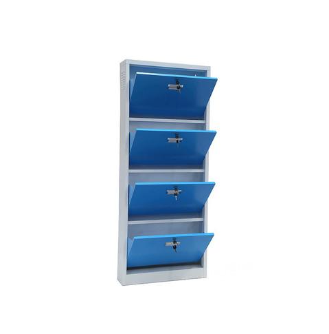 Keda 0.6mm Plate H1500mm Lockable Shoe Cabinet