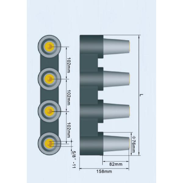 Шинопровод 15KV 24KV 600A американского кабеля четырехпроводной