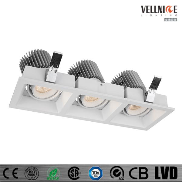 21W Adjustable LED Square Grille Mini Downlights 3000K 180mA IP20 Indoor Lamp