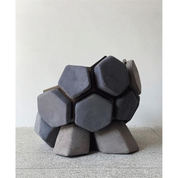 New Designer Creative Molecular Ball Sofa Chair With Velvet Fabric