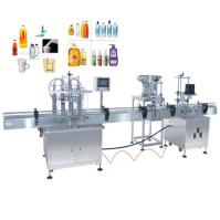Machine automatique de remplissage d'huile d'olive d'huile de cuisson d'huile comestible bouteille en verre en plastique de remplissage de bouchon et d'étiquetage machine