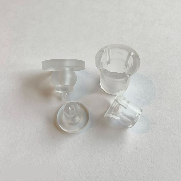 Clear Finish Invisible PC Plastic Nail Fasteners For Billboard Fixed Support Feet