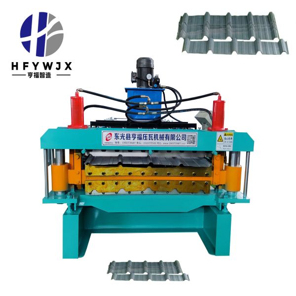 Hydraulic Pressure Transmission Double Layer Roofing Sheet Machine 45# Steel Rollers