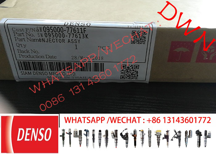 НЕПОДДЕЛЬНЫЙ первоначальный инжектор DENSO   новый 095000-7761 9709500-776 на HILUX II 2KD T/OYOTA 23670-30300,23670-39275