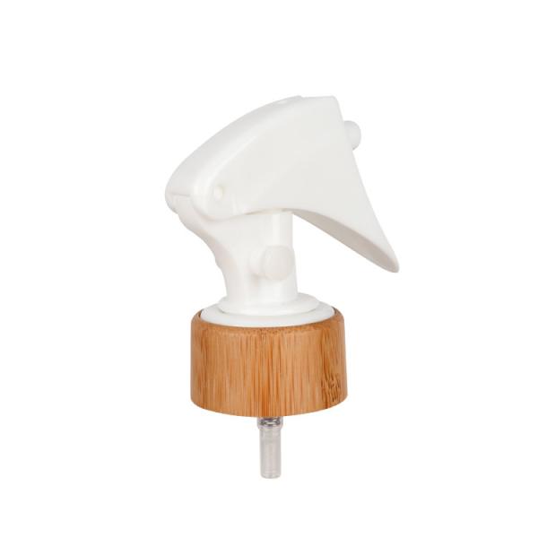24/410 White Plastic Bamboo Perfume Atomizer Eco Friendly Toner Sprayer With A Switch