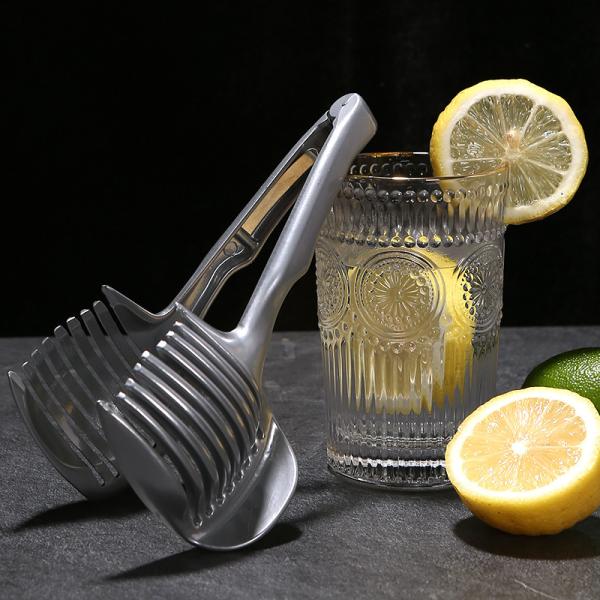 Fruit Slicer Machine 304 Stainless Steel Handheld Kitchenware Tomato Slicer Lemon Cutter