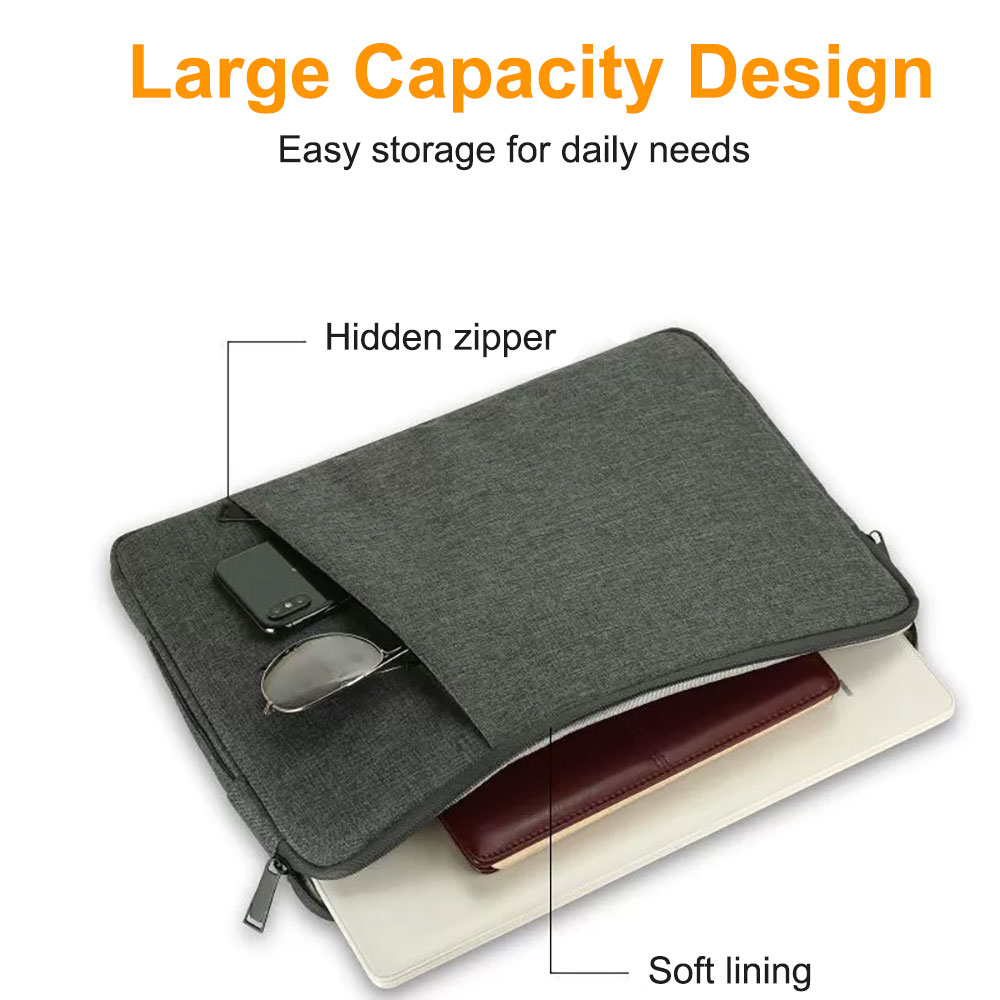 Laudtec Waterproof Business Laptop Bag Dual - Zipper 13-15.6 Inch Simple Functional Large Capacity Lightweight Travel Bags Dnb98 Wholesale OEM/ODM/Private Label