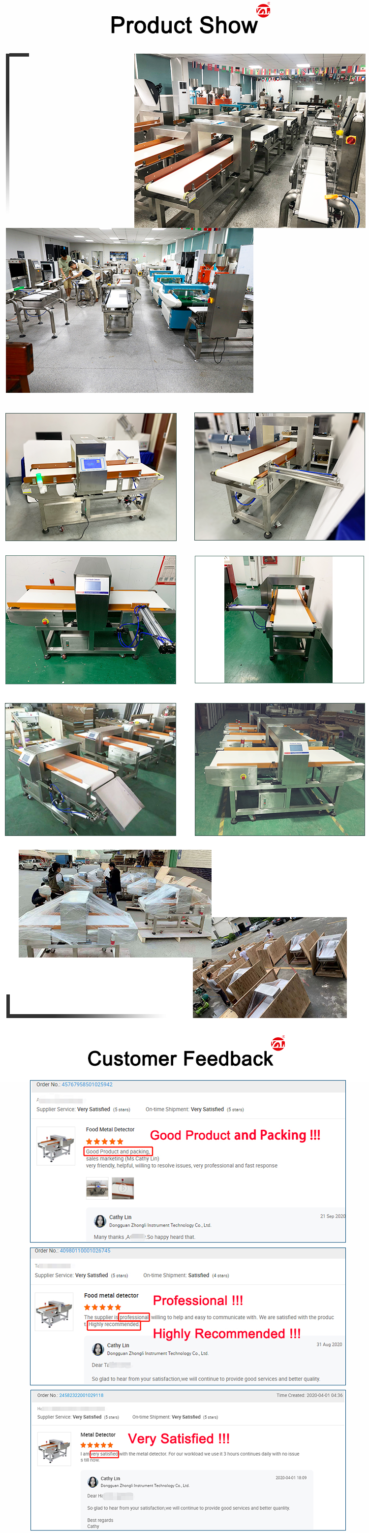 High Sensitivity Food Metal Detector Conveyor Machine for Bakery Bread Cookie Pastry Processing Industry