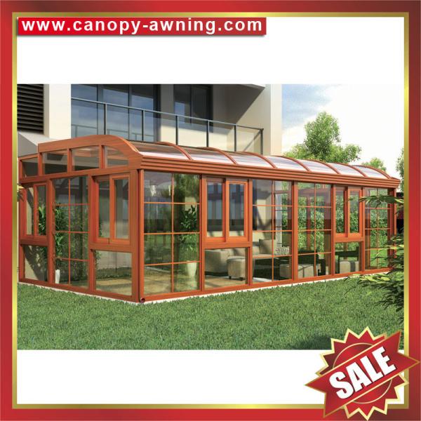 excellent prefab outdoor glass alu aluminum aluminium alloy sunroom sun house cabin shed enclosure kits