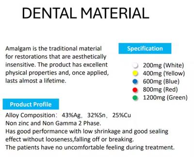 Long-Lasting Silver Amalgam Alloy For Permanent Fillings Exceptional Strength And Durability