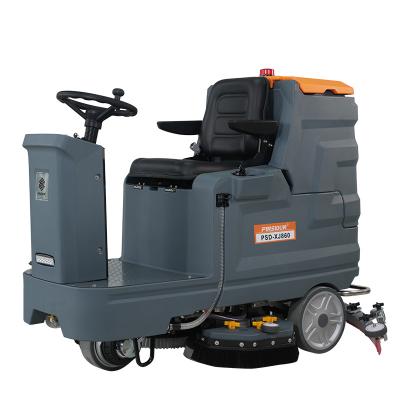 24v 550w Vacuum Ride On Floor Polisher Cylindrical Scrubber