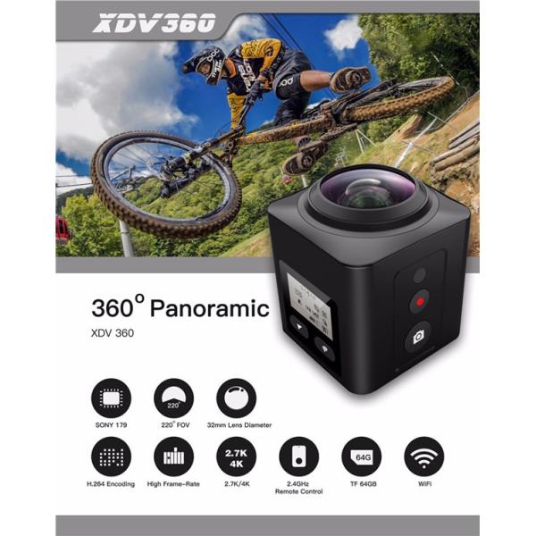 4K Mini Wireless Sport Waterproof Action DV Camcorder 360 Degree Camera 4K 30FPS Ultra HD 1080P Panorama Video Camera