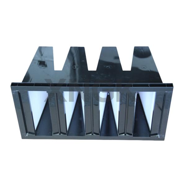 Turbulence Airflow Rigid Pocket Filter , Efficiency F8 Polyester Air Filter For HVAC System