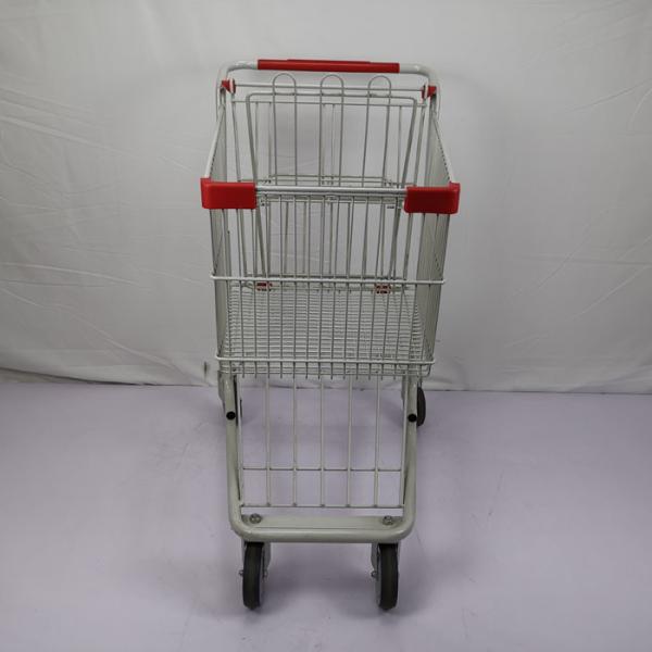 American Style Foldable Steel Shopping Cart Supermarket Basket Trolley CE Certificate