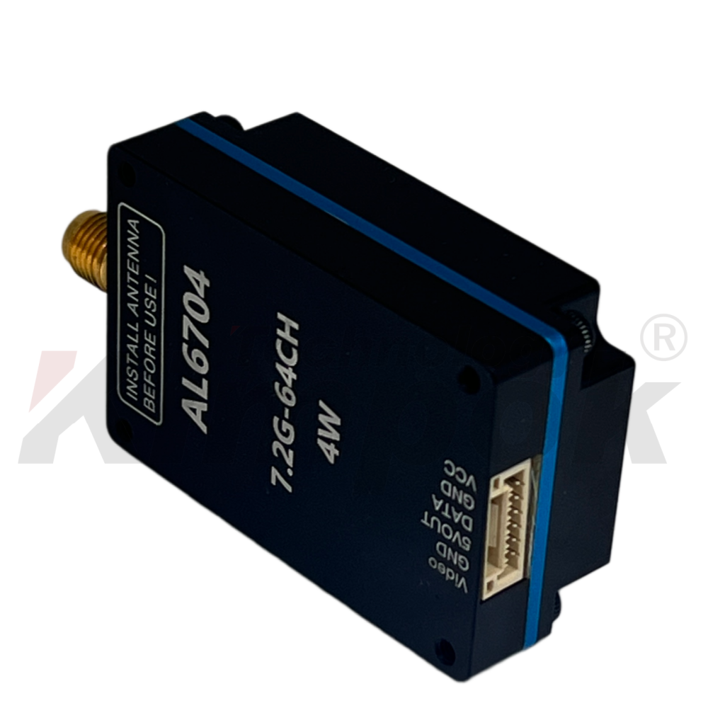 AL7204 6.1-7.2GHz 4W High-Power Wireless Video Data Transmitter Module | Long Range Wideband Transceiver
