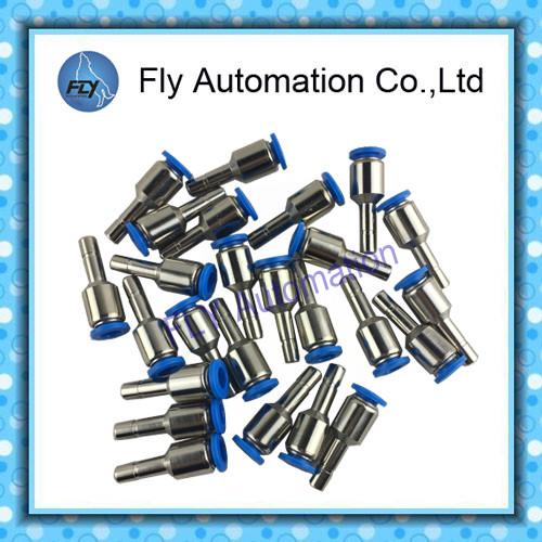 Plastic Metal Flexible Tube Fittings PGJ 6-1/4 Pipe Nickel - Brass Air Fittings
