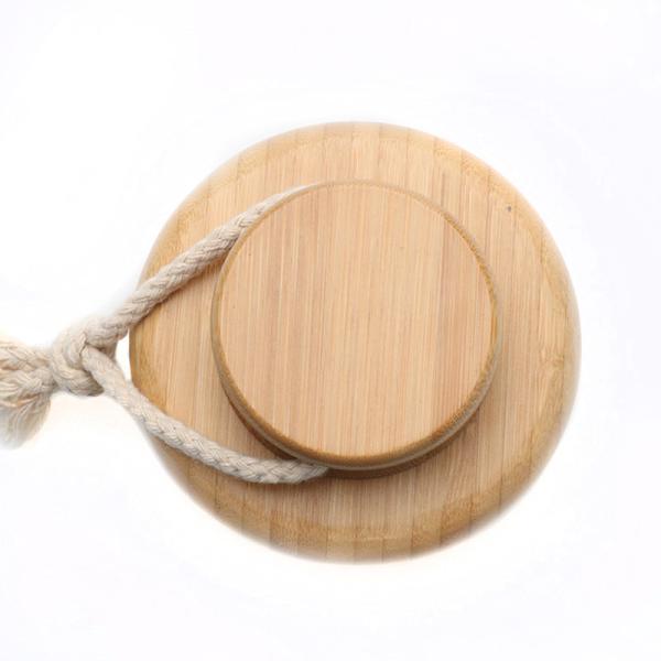 Natural Bamboo Body Dry Exfoliating Brush White Horse Boar Bristle Shower Brush