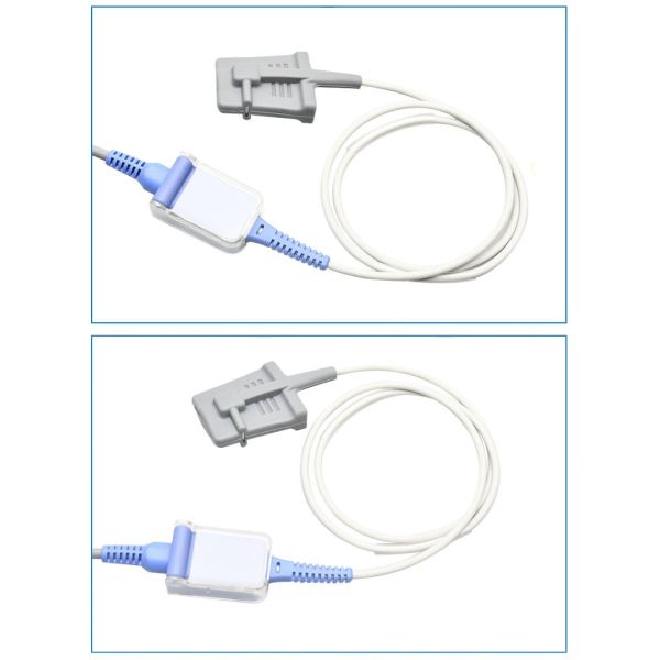 Doc-10 Blue-Purple Amp 14P DB9 Female Blood Oxygen Extension Cable Adapter Medical Consumables Compatible with N550 560 595