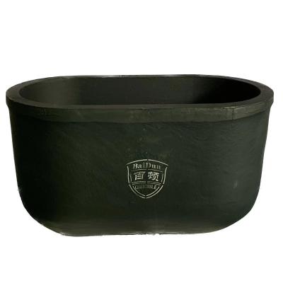 High Temperature Metal Melting Crucible , Rectangular Graphite Crucible For Casting