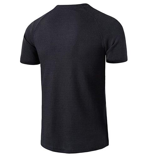 Summer New Cotton Loose Round Neck Men's Short Sleeve Solid T-Shirt
