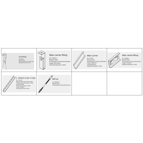 Потолок решетки металла галереи триангулярный строя алюминиевые потолка стены декоративные/алюминиевые материалы профиля
