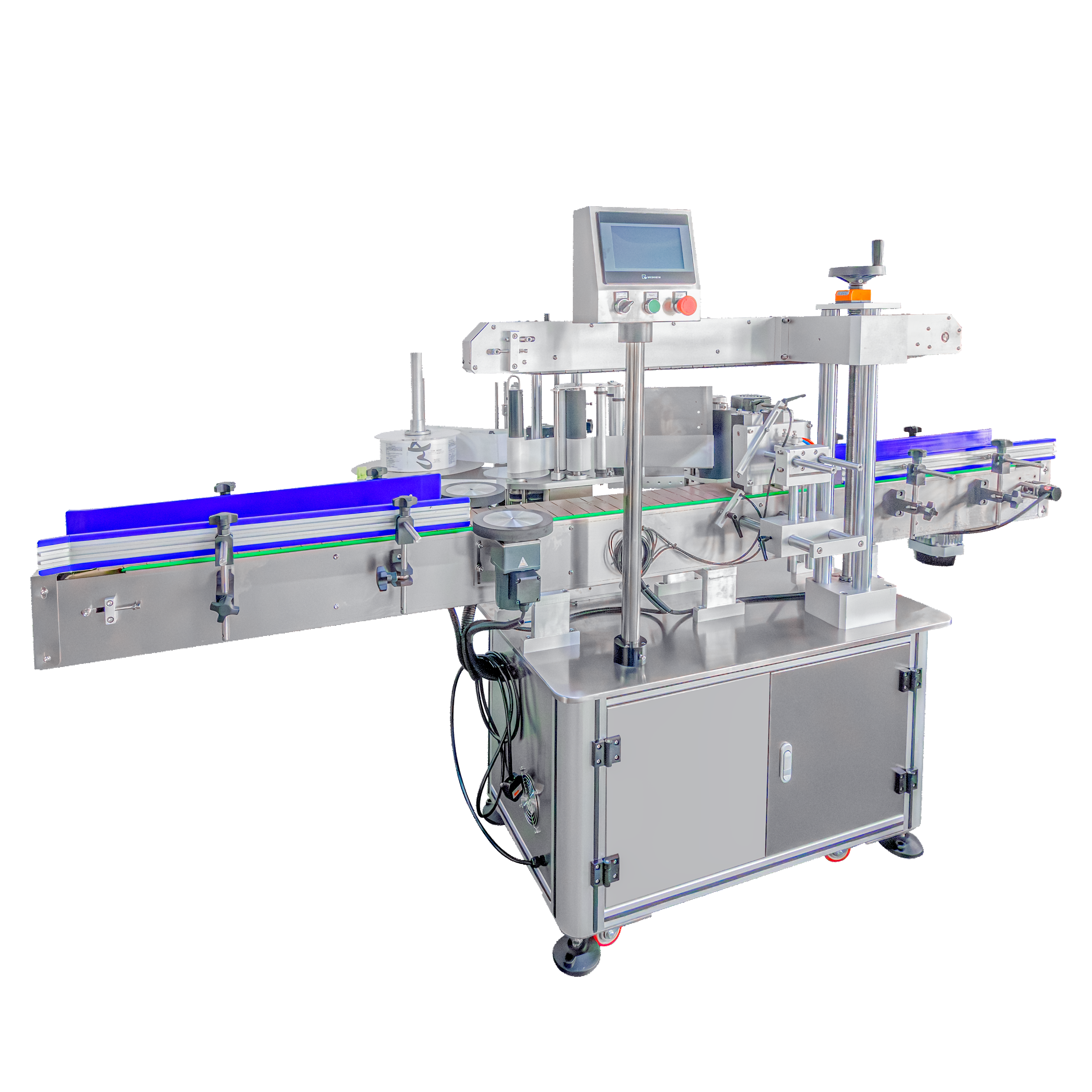 Automatic 3 Side Labeling Machine Wine And Oil Stickers Labeling Machines With Automatic Label Dispenser For Bottle Labeler