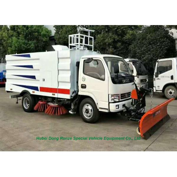 DFAC Truck Mounted Vacuum Street Sweeper With Cleaning Brushes 4000L Refuse