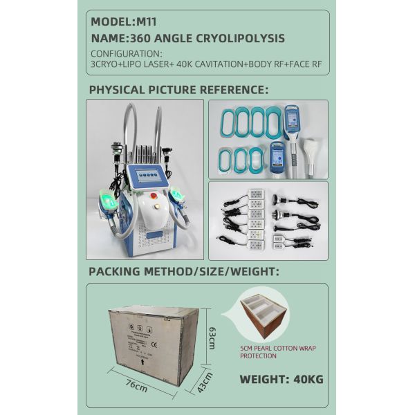 Portable 360 Degree Cryolipolysis Body Shaping Machine For Body Slimming