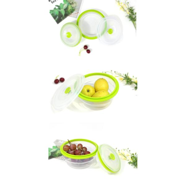 Тара для хранения 400ML еды свободного силикона BPA воздухонепроницаемая складная