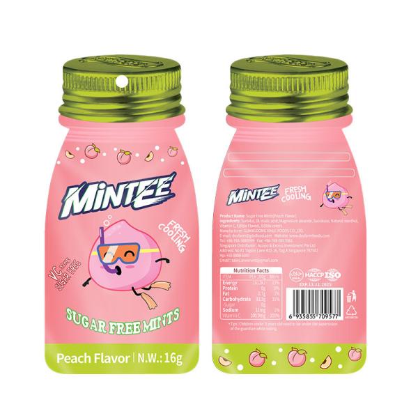 OEM personnaliser stockage à température ambiante délicieux bonbons à la menthe sans sucre