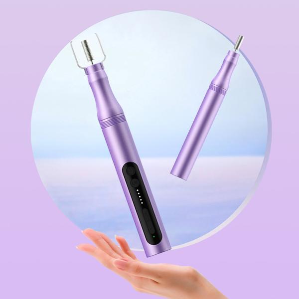 Carregamento por USB 5 modos Manicure elétrica Pedicure 6 Bits de perfuração Barulho baixo Forno de unhas elétrico portátil