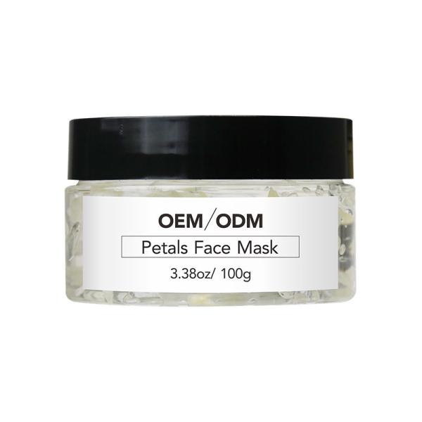 Cuidados com a pele Clay Mask Natural 100ml Rose Petal Face Gel Mask do OEM