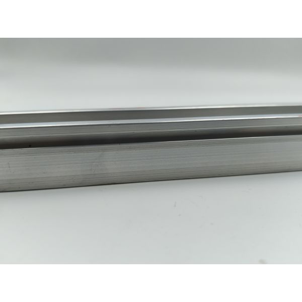Aluminum alloy guide profile for industrial melting furnaces - 6063 extruded and cut service - Silver-white square T3-T8