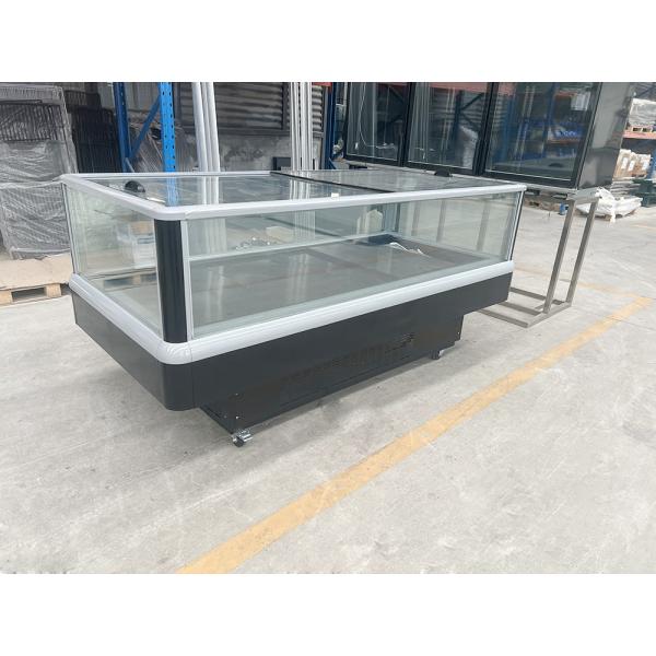 Панорамный остров с двойной температурой холодильник для замороженных продуктов и свежих продуктов