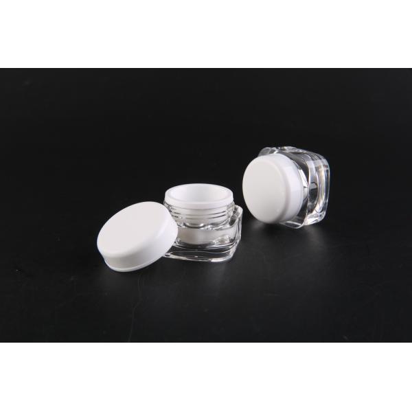Pots en plastique vides acryliques de place avec le double des couvercles 5ml -