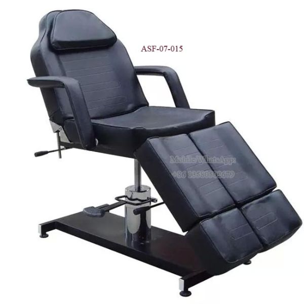 ASF-07-015 British Style PU High Density Sponge Leather Hydraulic Pump Beauty Bed