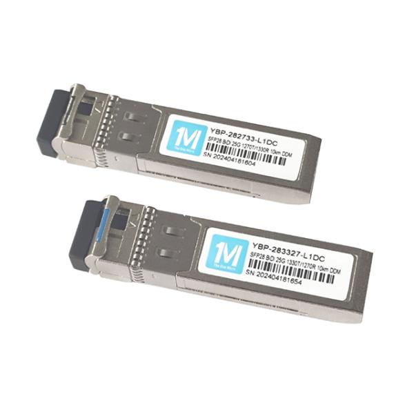 25G BIDI SFP Transceiver for GSM Network 3 10km Range 1270nm/1330nm Wavelength LC Connector WDM Fiber Optical Module