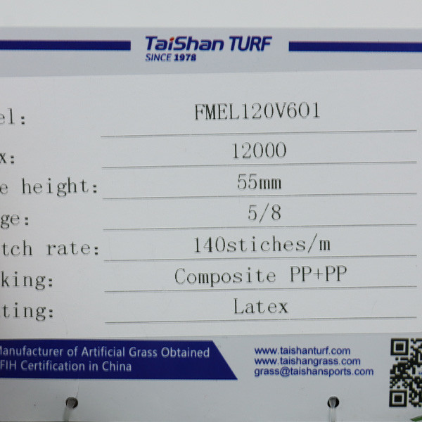 FIFA Certified 55mm Pile Height 12000 Dtex Football Artificial Turf for High Performance Sports Fields