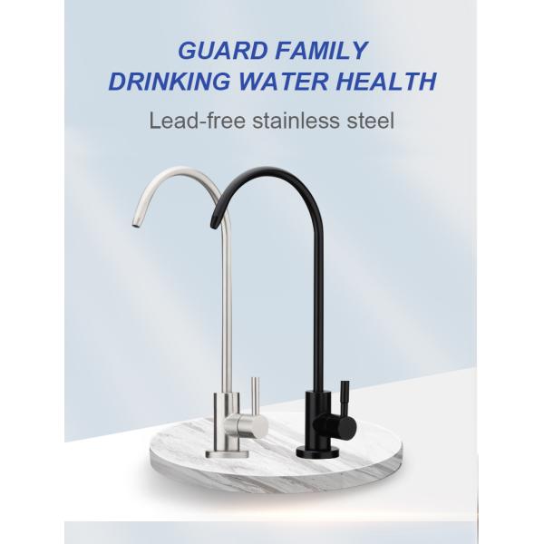 Long Nozzle Modern Flexible Black Stainless Steel Taps Kitchen Faucet