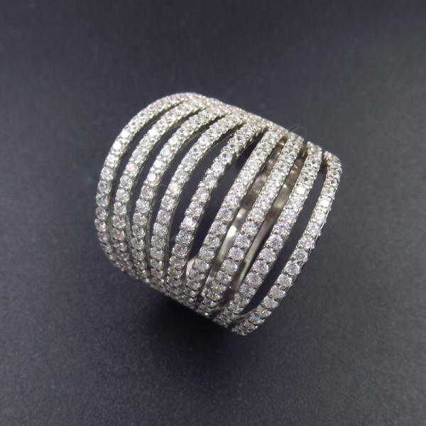 Зацветите кольцо жемчуга формы стерлинговое/выращиванные в питательной среде: пресноводные жемчуга для Веддинг Бридал