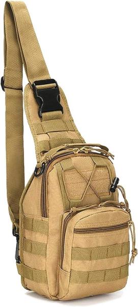 Tactical Shoulder Sling Bag Small Outdoor Chest Pack For Men Traveling, Trekking, Camping, Rover Sling Daypack