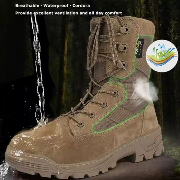 Durable Tactical Boots Coyote Combat Tactical Safety Boots For Men for