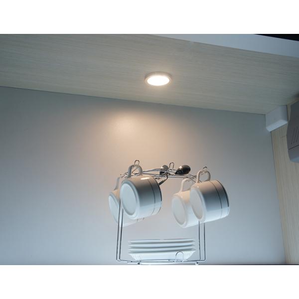 Linterna de cocina de LED de forma redonda ultra delgada 12V Linterna de luz alta